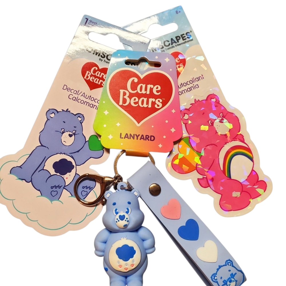 Care Bear Keychain Decal Sticker Set